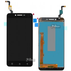 Дисплей для Lenovo A6020a40 Vibe K5, чорний, з сенсорним екраном (дисплейний модуль)