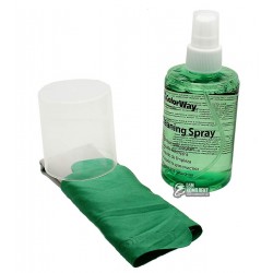Набір для чищення для оргтехніки ColorWay CW-5200 (200мл і 2 мікрофібри)