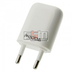 Сетевое зарядное устройство Remax Proda 1A RP-U11, белое