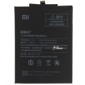 Аккумулятор BM47 для Xiaomi Redmi 3, Redmi 3S, Redmi 3X, Redmi 4X, Li-Polymer, 3,85 B, 4000 мАч