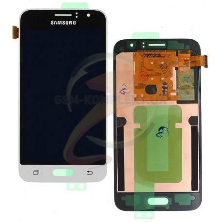 Дисплей для Samsung J120H Galaxy J1 (2016), белый, с сенсорным экраном (дисплейный модуль)