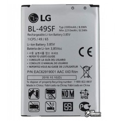 Акумулятор BL-49SF для LG G4 H735p Beat, G4s Dual H734, G4s Dual H736, Li-ion, 3,85 B, 2300 мАг Акумулятор BL-49SF для LG G4 H735p Beat, G4s Dual H734, G4s Dual H736, Li-ion, 3,85 B, 2300 мАг