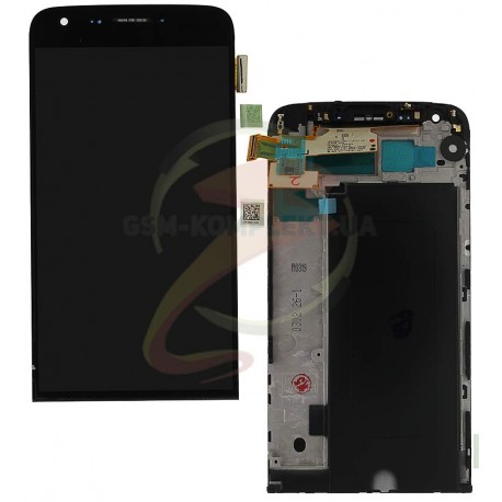 Дисплей для LG G5 H820, G5 H830, G5 H850, G5 LS992, G5 US992, G5 VS987, чорний, з рамкою, з сенсорним екраном (дисплейний модул