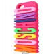 Чехол 3D Moschino Letter multi color для Apple iPhone 5/5S mix color