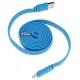 Кабель Micro Usb, Remax Ruller, кабель-рулетка 1.2 метра, синий