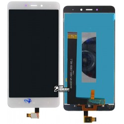 Дисплей для Xiaomi Redmi Note 4, білий, з сенсорним екраном (дисплейний модуль)