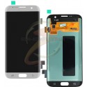 Дисплей для Samsung G935F Galaxy S7 EDGE, G935FD Galaxy S7 EDGE Duos, белый, с сенсорным экраном (дисплейный модуль), original (PRC)