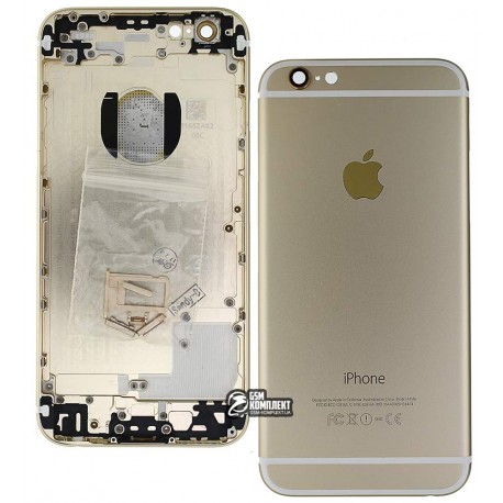 Корпус для Apple iPhone 6, золотистый