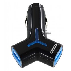 Автомобильное зарядное устройство Ozio 5V/3.4A 2USB Черный