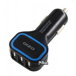 Автомобильное зарядное устройство Ozio 5V/3.4A 3USB Черный