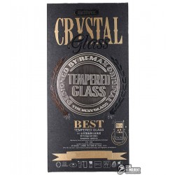 Закаленное защитное стекло+чехол в комплекте Remax Crystal 2в1 для iPhone 6/6S Plus, белое