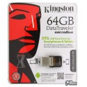 Флешка 64Gb, Kingston Data Traveler, USB + OTG MicroUsb