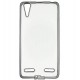 Чехол защитный для Lenovo A6000/K3/A6010 силиконовый, прозрачный, черная рамка
