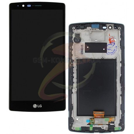 Дисплей для LG G4 F500, G4 H810, G4 H811, G4 H815, G4 H818N, G4 H818P, G4 LS991, G4 VS986, чорний, з рамкою, з сенсорним екраном