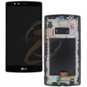 Дисплей для LG G4 F500, G4 H810, G4 H811, G4 H815, G4 LS991, G4 VS986, чорний, з рамкою, з сенсорним екраном (дисплейний модуль), оригінал (PRC)