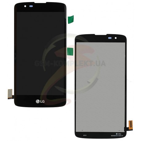 Дисплей для LG K8 K350E, K8 K350N, Phoenix 2, чорний, з сенсорним екраном (дисплейний модуль),original (PRC)