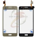 Тачскрін для Samsung G530F Galaxy Grand Prime LTE, G530H Galaxy Grand Prime, золотистий колір, BT541
