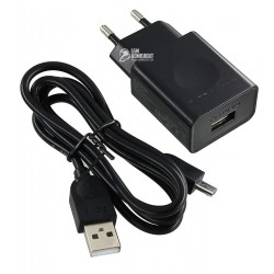Сетевое зарядное устройство LENOVO 2в1 microUSB, 2А, с кабелем