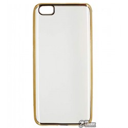 Чехол для Xiaomi Mi5, силиконовый, с цветной рамкой, золотой