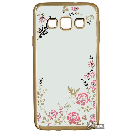 Чехол защитный Secret Garden Swarovski для Samsung Galaxy A300, A3, силиконовый
