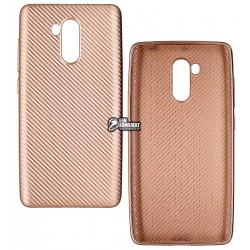 Чехол для Xiaomi Redmi 4 Prime, силиконовый, карбон, Rose Gold