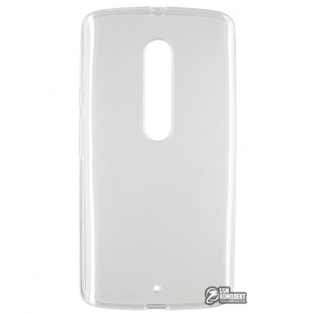 Чехол силиконовый для Motorola XT1562 Moto X Play, XT1563 Moto X Play, бесцветный, прозрачный