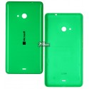 Задня панель корпусу для Microsoft (Nokia) 535 Lumia Dual SIM, зелена, з бічними кнопками
