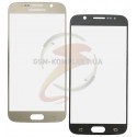 Скло дисплея Samsung G920F Galaxy S6, 2.5D, золоте