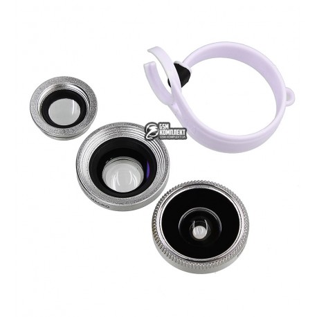 Линза BASEUS Mini lens Series на камеру смартфонов и планшетов , Серебрянный