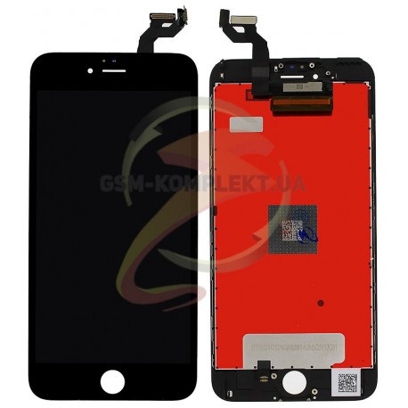 Дисплей iPhone 6S Plus, черный, с рамкой, с сенсорным экраном, copy