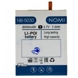 Аккумулятор NB-5030 для Nomi i5030 Evo X, Li-ion, 3,7 В, 2000 мАч, original Аккумулятор NB-5030 для Nomi i5030 Evo X, Li-ion, 3,7 В, 2000 мАч, original