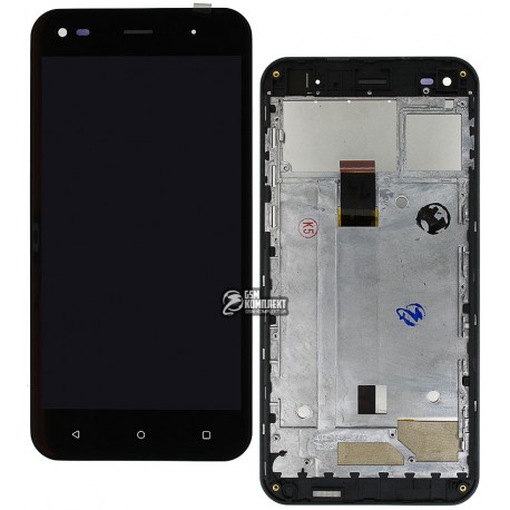 Дисплей для Nomi i5530 Space X, черный, с сенсорным экраном (дисплейный модуль),с рамкой, original
