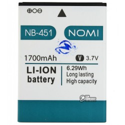 Аккумулятор (акб) NB-451 для Nomi i451 Twist, Li-ion, 3,7 В, 1700 мАч, original Аккумулятор (акб) NB-451 для Nomi i451 Twist, Li-ion, 3,7 В, 1700 мАч, original