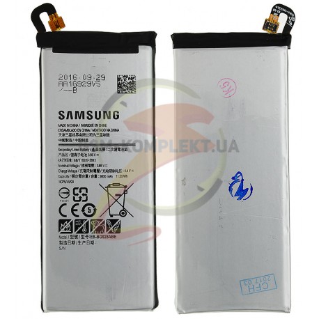 Аккумулятор (акб) EB-BG928ABE для Samsung G928 Galaxy S6 EDGE+, Li-ion, 3,85 B, 3000 мАч