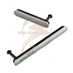 Боковая заглушка для Sony D6603 Xperia Z3, D6643 Xperia Z3, D6653 Xperia Z3, полный комплект, серебристая