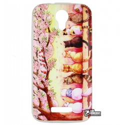 Чехол накладка для Doogee X3, с рисунком, котики Чехол накладка для Doogee X3, с рисунком, котики