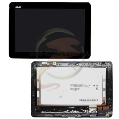 Дисплей для планшета Asus Transformer Pad TF103C, Transformer Pad TF103CG, черный, с сенсорным экраном (дисплейный модуль),с рам
