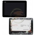 Дисплей для планшетов Asus Transformer Pad TF103C, Transformer Pad TF103CG, черный, с рамкой, с сенсорным экраном (дисплейный модуль), B101EAN01.6/MCF-101-1521-v1.0