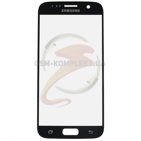 Скло корпусу для Samsung G930F Galaxy S7, чорне