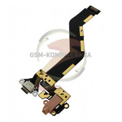 Шлейф для Meizu Pro 6, коннектора зарядки, с компонентами