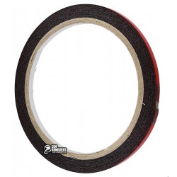 Двухсторонний скотч на вспененной основе, ширина 4мм, толщина 0,8мм, длина 2м, красный лайнер