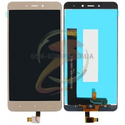Дисплей Xiaomi Redmi Note 4, золотистий, з сенсорним екраном (дисплейний модуль), оригінал (PRC), MediaTek