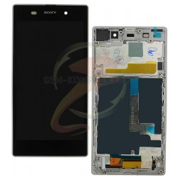 Дисплей для Sony C6902 L39h Xperia Z1, C6903 Xperia Z1, C6906 Xperia Z1, C6943 Xperia Z1, білий, з сенсорним екраном (дисплейни