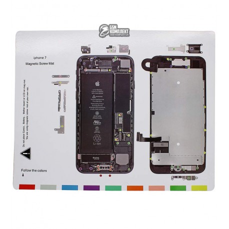 Магнитный мат Mechanic iP7 для раскладки винтов и запчастей ( для iPhone 7 )