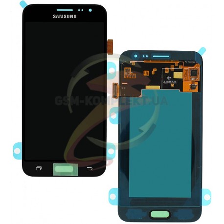 Дисплей для Samsung J320H/DS Galaxy J3 (2016), черный, с сенсорным экраном, original, #GH97-18414C