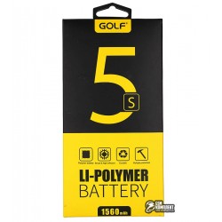 Акумулятор (акб) Golf для iPhone 5s (Li-polymer, 1560мАч) Акумулятор (акб) Golf для iPhone 5s (Li-polymer, 1560мАч)