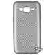 Чехол защитный для Samsung J200 Galaxy J2, силиконовый, карбон