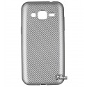 Чехол для Samsung J200 Galaxy J2, силиконовый, карбон