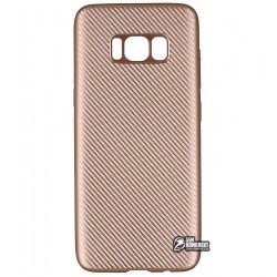 Чехол защитный для Samsung G950F Galaxy S8, силиконовый, карбон