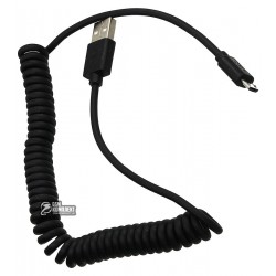 Кабель Belkin Flex, microUSB, пружинка, 1.8 метра, 2.1 А